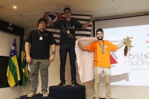 Germano, Kévin e Kliftom, respectivamente