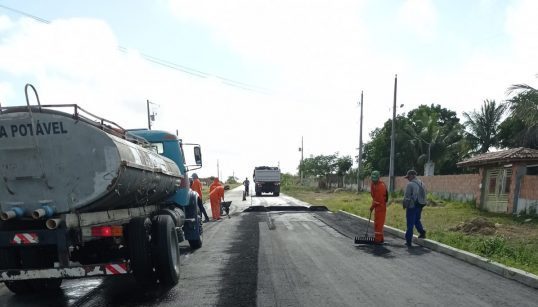 Rodovia entre Monte Alegre e Porto da Folha já possui 22 km de camada asfáltica