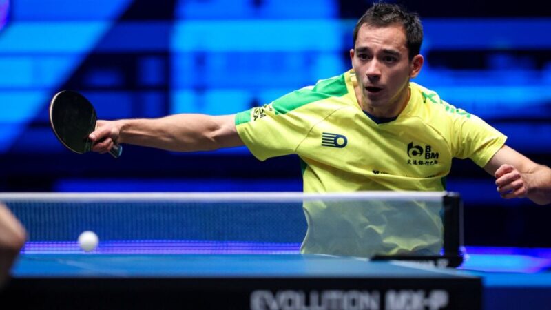Hugo Calderano enfrenta alemão por vaga nas quartas do China Smash
