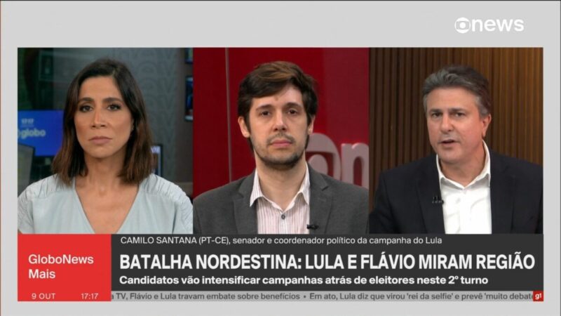 Camilo Santana aposta em contraste de trajetórias para virar voto