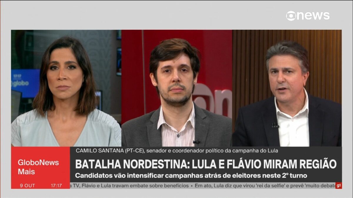 Camilo Santana aposta em contraste de trajetórias para virar voto