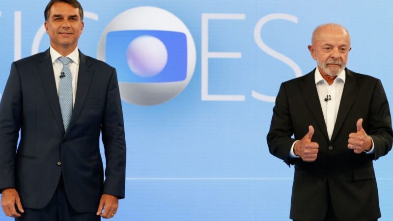 Lula e Flávio Bolsonaro discutem em debate e trocam ofensas