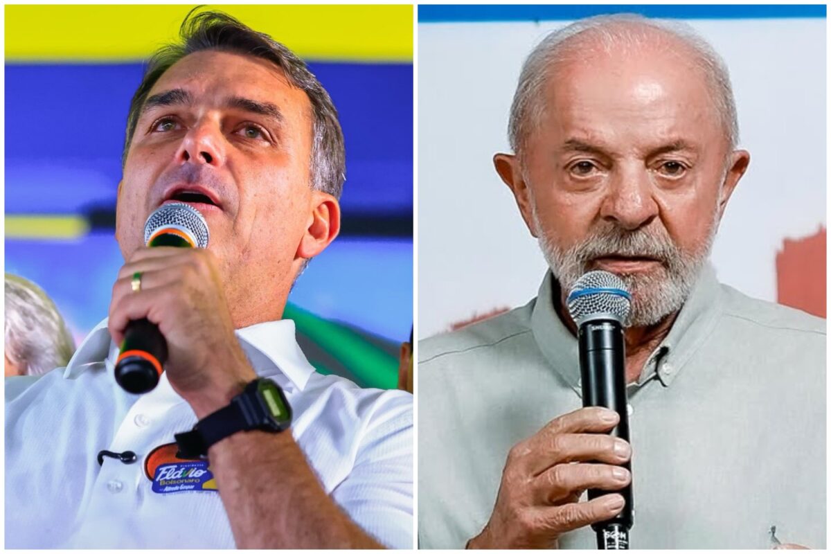 Flávio Bolsonaro e Lula empatam em duas cidades brasileiras