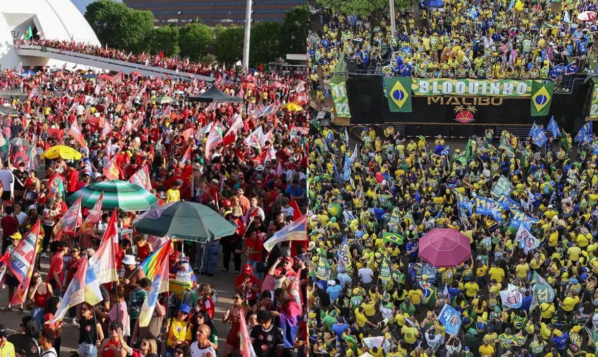 Atos por Lula e Flávio Bolsonaro mobilizam centro de Brasília