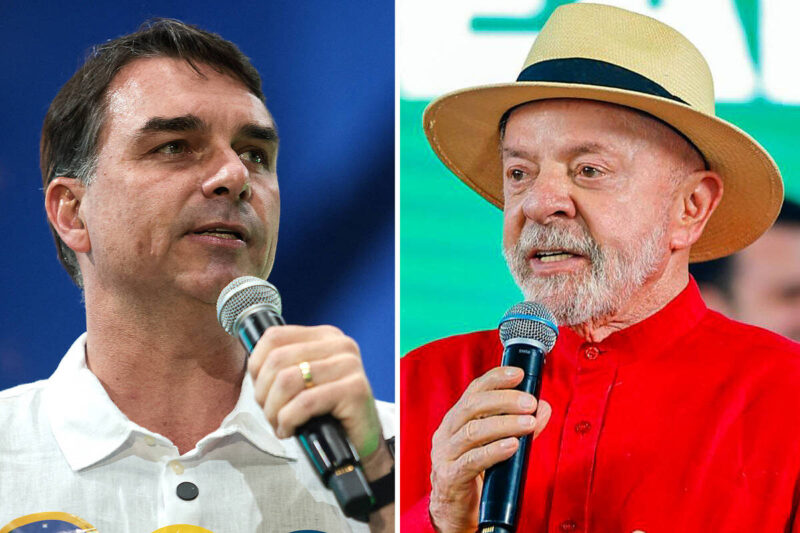 Flávio Bolsonaro e Lula disputam segundo turno presidencial
