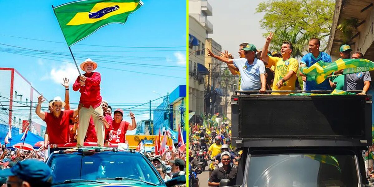 Lula faz comício no Nordeste e Flávio Bolsonaro lidera ato no Rio
