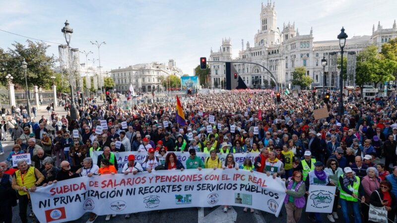 Madri tem protesto em massa contra privatização da previdência