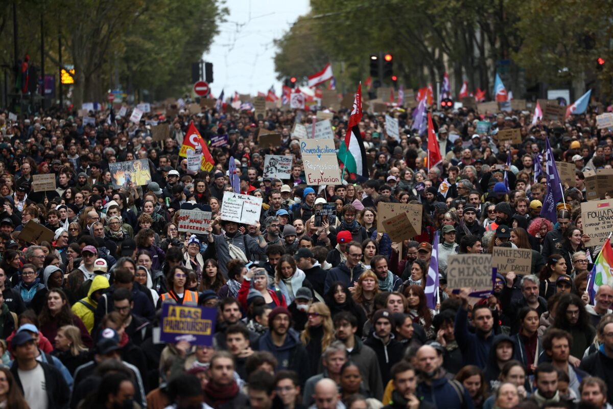 Protestos em massa na Europa deixam rastro de confrontos e prisões