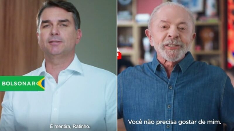 Flávio Bolsonaro nega boatos na TV e Lula foca nas eleitoras