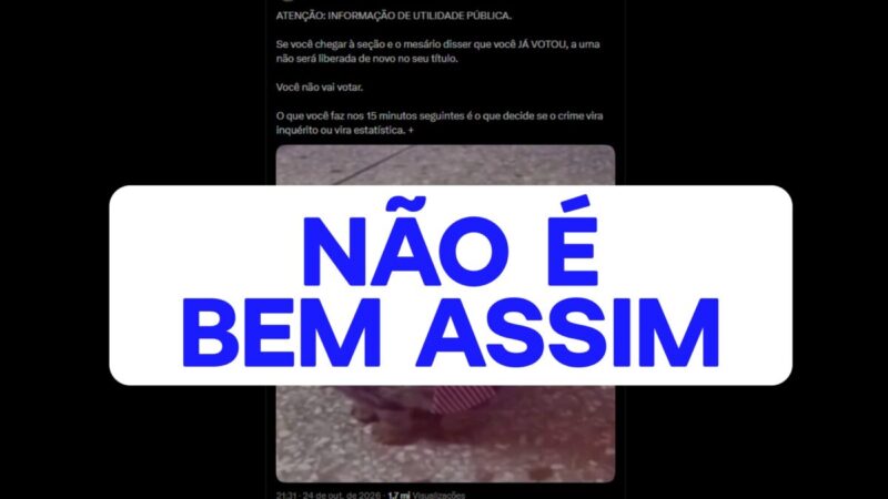 Voto duplicado: entenda o que fazer se alguém votar no seu lugar
