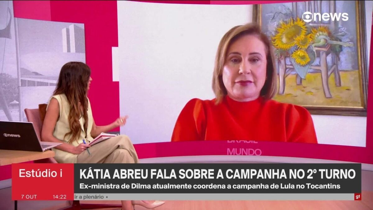 Kátia Abreu afirma que Janja tem mais espaço que Alckmin na campanha