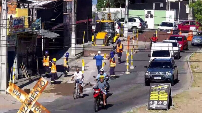 Avenida Maranhão tem trânsito alterado em Aracaju para obra