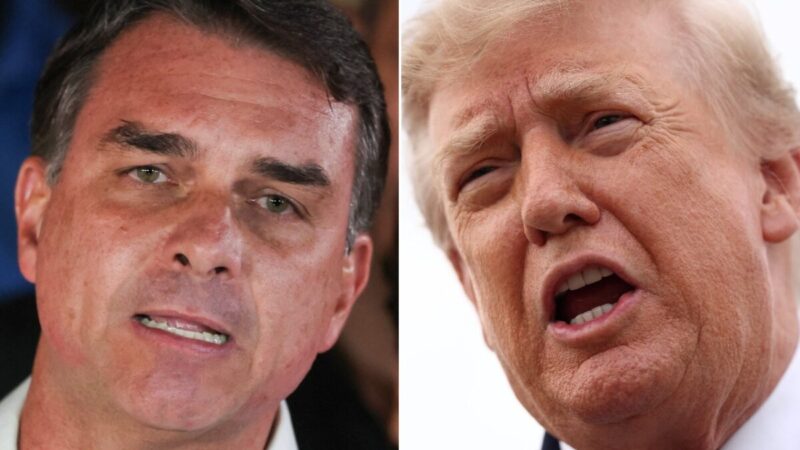 Trump evita apoiar fala de Flávio Bolsonaro sobre ser o verdadeiro presidente do Brasil