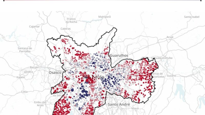 Mapas mostram votação detalhada de Lula e Flávio Bolsonaro nas capitais