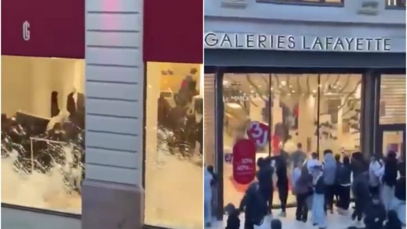Galerias Lafayette são saqueadas durante protestos violentos na França