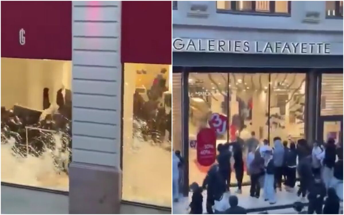 Galerias Lafayette são saqueadas durante protestos violentos na França